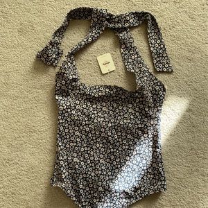Free people floral bodysuit